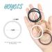 Hoyols Braided Ponytail Holders - No Metal Elastic Hair Bands for Women - 50 Count 4mm - White - Buy Online on GoSupps.com