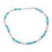 OralGos Fashion Disco Ball Necklace Rhinestone Baseball Clavicle Chain Sporty Inspired for Athletes Blue