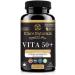 iCare Naturals Vita 50+ - Multivitamins for Seniors aged 50 and above - Health Supplement for Adults Gluten Free | Vegetarian Friendly | Halal | Manufactured in Canada FDA Registered | GMP Certified - 60 count - 2 months supply. - Buy Online on GoSupps.com
