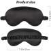 Silk Sleep Eye Mask with Elastic Strap for Women and Men - Blackout Blindfold for Night Rest - Buy Online on GoSupps.com