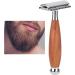 Dekaim Wooden Handle Razor | Classic Men's Double Blade Safety Razor | Premium Manual Shaving Experience - Buy Online on GoSupps.com