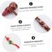 Minkissy 6-Piece Wooden Massage Hammer Set | Body Percussion & Full Body Massage Device for Relaxation - Buy Online on GoSupps.com