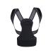 Adjustable back posture correction shoulder loin back support belt health care care for men women adult students (color: black size: small) good good