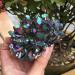 Crystal Rough Home Decoration 200-210g Natural Metal Colour Aura Angel Crystal Cluster Titanium Coating Quartz Angel Cluster s - Buy Online on GoSupps.com