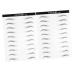 Housoutil Eyebrow Makeup Tools 2 Sheets Eyebrow Stencils Eyebrows Artificial Eyebrow Patch s Hair Makeup Tools 3d