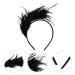Vintage Black Fascinator Headband with Feathers for Women - Perfect for Parties | International Shipping - Buy Online on GoSupps.com