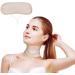 Casting oil pack for thyroid nodes reusable thyroid-thyroid neck bandage for women and men castor oil-neck package compressing (not included) (Khaki)