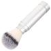 JECOMPRIS mustache brush razor brush for men foaming shaving brushes hair razor brush portable shaving brush for travel (silver) beard brush