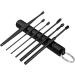 Grang Ear Pick Earwax Removal Kit - 6 Pcs Stainless Steel Ear Cleaning Tools with Keychain Box - Reusable & Utility Ear Cleaner Set - Black - Buy Online on GoSupps.com
