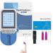 Bluezy cholesterol measuring device blood fat test with 25 test strips at home test for determining the cholesterol-intiglyceride mirror the overall cholesterol and LDL and HDL A