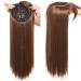 Shop Tess Clip-In Hair Extensions - Real Pony Hair Topper 17 (43cm) 120g Light Brown for Hair Loss & Gray Coverage - Buy Online on GoSupps.com