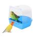 Bird Bath Bird Cage Accessories, Bathing Tub for Pet Birds, Hanging Parrot Bird Bathtub Suitable for Small Parrots, Canaries, Love Birds Blue