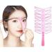 8 Pack Eyebrow Stencils for Beginners Reusable Eyebrow Stencils for 3 Minutes Makeup (Pink)