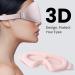 3D Contoured Sleep Eye Mask | Light Blocking, Soft & Comfortable | Pink | for Women & Men | Ideal for Travel, Flight, Meditation - Buy Online on GoSupps.com
