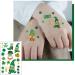 St. Patrick's Day Temporary Tattoo Stickers - 150 Pcs Shamrock, Irish Flag & Clover Body Art for Party Favors (9 Sheets) - Buy Online on GoSupps.com