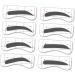 Ipetboom Kits 64 Pairs 8 Eyeshadow Eyebrow Stencils Eyebrow Makeup Tools Mold Tracking Device Eyebrow Trimming Eyebrow Stickers mediumx2pcs As Shownx2pcs - Buy Online on GoSupps.com