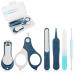 Vicloon Baby Nail Kit 6Pc Baby Nail Clippers Baby Nail Care Tool Baby Nail Care Set Manicure Set Include Nails Clipper Rounded Scissor Earpick Nail File and Tweezer for Newborn Infant Toddler blue-6pc
