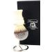 Shaving Brush with Stand Gift Set for Men | Synthetic Hair Brush & Chrome Holder | Perfect Grooming Gift - Buy Online on GoSupps.com