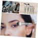 FOMIYES Travel 2 Sets Metal Handle Makeup Brush Eyeshadow Eye Shadow Eye Makeup Brush Beaded Oblique Head Highlighters - Buy Online on GoSupps.com