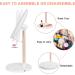 LED Vanity Makeup Mirror with Bluetooth & Smart Touch | 3 Color Dimmable & USB Rechargeable | 45 Rotatable Design (White) - Ideal for Makeup Desk - Buy Online on GoSupps.com