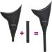 YESINDEED Female Urination Device - Silicone Funnel Urinal for Women - Portable & Reusable - Easy to Clean - Ideal for Surgery Recovery & Outdoor Activities - Includes Extension Tube (Black) - Buy Online on GoSupps.com