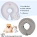 NASJAC Inflatable Pet Hinges & Adjustable Dog Collar - Leak Protection Quick Lock Comfort for Post-Op Recovery Gray - Buy Online on GoSupps.com