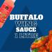 Chef's Larder Buffalo Wing Sauce 1L - Red Hot Sauce Made with Cayenne Pepper - Ideal Served Hot or Cold Over Chicken Wings - Buy Online on GoSupps.com