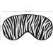 Zebra Print Sleep Mask - Adjustable Strap Eye Cover for Sleeping - Unisex Light Blocking Blindfold for Travel and Napping - Buy Online on GoSupps.com