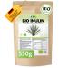 EWL natural products inulin powder bio 550g fiber powder obtained from agave inulin powder bio from controlled organic cultivation 1 portions (1 Pack)