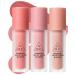 Mousse Liquid Cream Blush Makeup Lightweight - Velvet Matte Texture  Breathable Feel  Sheer Flush Of Color  Natural-Looking  Blush Stick for Cheek  Advanced Hazy Feeling 010203 3PCS