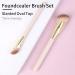Angled Foundation Brush & Angled Concealer Brush Under Eye Set - ENZO KEN Under Eye Concealer Brush Foundation Brush for Liquid Makeup Cream Contour Brush for Cream Makeup Small Nose Contour Brush - Buy Online on GoSupps.com