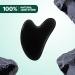 Heart Shape Black Gua Sha Stones for Facial Massage - Jade Guasha Board Tool for Skin Care Beauty & Muscle Relaxation - Buy Online on GoSupps.com