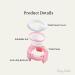 3-in-1 Portable Travel Potty for Toddler Kids in Pink - Stylish Carry Bag Included - Buy Online on GoSupps.com