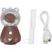Facial Mister Handheld 300ML Water Cute Design 3 Minute Timing USB Interface DC5V Nano Mist Sprayer with Lanyard for Travel(Brown) - Buy Online on GoSupps.com