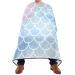 Waterproof Barber Cape -Pink Blue Mermaid Scales Cheetah Haircut Bib for Men Unisex Hair Cutting Cape(8rp1a)