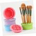 Makeup Sponge Cleaning Bowl Cosmetic Brush Cleaning Bowl Silicone Brush Holder Make up Brush Cleaner Make up Brush Cleaner Tool Silica Gel Purple Makeup Brush Storage Box 10x8.5cm Purple - Buy Online on GoSupps.com