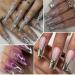 Silver Chrome Gel Nail Polish Liner Metallic Effect Nail Gel Polish Nail Liner Painted Gel Polish Thin Brush For Chrome Nail Soak Off UV/LED for Painting Drawing Swirl Nails (Mirror-effect Silver) - Buy Online on GoSupps.com