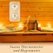 Doengfo 2-in-1 Sauna Thermometer & Hygrometer | Accurate Humidity & Temperature Measurement for Home Family & Hotel Saunas - Buy Online on GoSupps.com