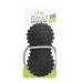 Peanut massage ball black for neck lower back trigger point and fascia massage Duo-Ball (nubbed)