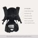 MiaMily Hipster Essential Baby Carrier | 3 Carry Positions | Built-in Storage | Adjustable Waist Belt | Black | For Babies and Toddlers (4m to 4y) - Buy Online on GoSupps.com