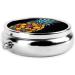 Colorful Pineapple Printed Mini Round Pill Box - 3 Compartment Travel Pill Organizer | Portable Medicine Case for Home & Office - Buy Online on GoSupps.com