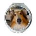 Mirror Travel Mirror Dog Pet Cute Doggy Little Happy Cheerful pocket mirror portable mirror