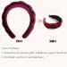 LEBENSWERT Velvet Braided Headband for Women - Vintage Wide Hairband in Wine Red | Traditional Fashion Accessories - Buy Online on GoSupps.com