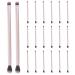 IWOWHERO 20pcs Double Brush Makeup Brush Cosmetic Eye Brush Makeup Tools Cosmetics Brush Golden