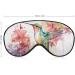 Light-Blocking Sleep Mask | Hummingbird Eye Masks for Women | Comfortable & Soft Floral Blindfold with Adjustable Strap | Ideal for Sleep & Travel - Buy Online on GoSupps.com