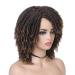 Lady Hanne Black Brown Short Curly Dreadlock Wig | Heat Resistant Synthetic Wig for Women 1B/30 - Buy Online on GoSupps.com