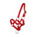 QHP foal halter foal nylon halter 4 foal sizes 6 colours (pony foal red) pony foal red