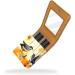 Lipstick Case - Stylish Leather Lip Gloss Organizer with Mirror | Mini Holder for Travel - Autumn Flowers & Pumpkins Design - Buy Online on GoSupps.com