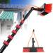3.6-10.8M Water-Bearing Telescopic Rod Telescopic Window Cleaner Professional Set Window Cleaning Rod Aluminum Telescopic Rod Glass Cleaning photovoltaic Panel 12FT/3.6M