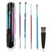 MJIYA Ear Pick Earwax Removal Kit Ear Cleaning Tool Set Ear Curette Ear Wax Remover Tool with a Storage Box (Color Titanium)